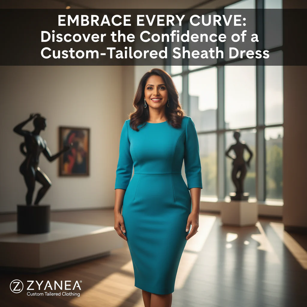 Embrace Every Curve: Discover the Confidence of a Custom-Tailored Sheath Dress