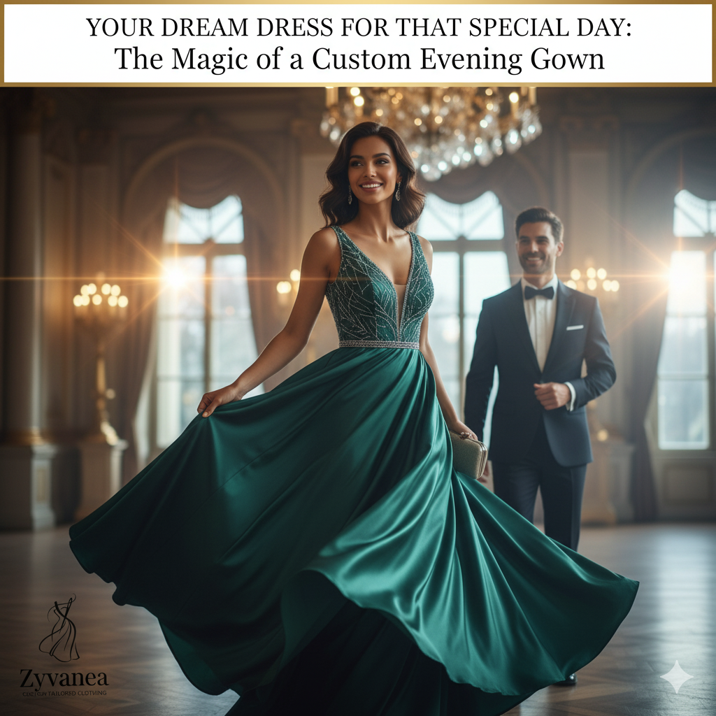Your Dream Dress for that Special Day: The Magic of a Custom Evening Gown