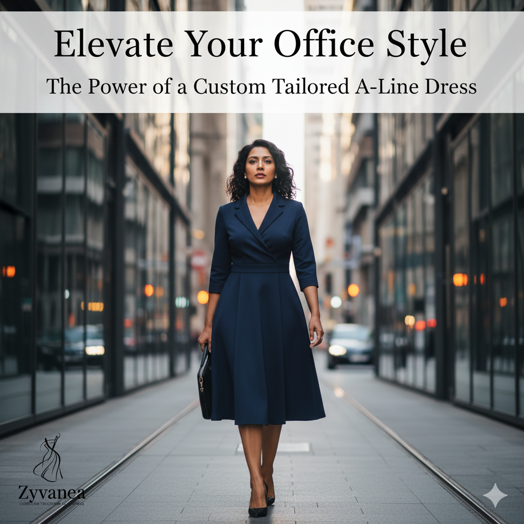 Elevate Your Office Style: The Power of a Custom Tailored A-Line Dress