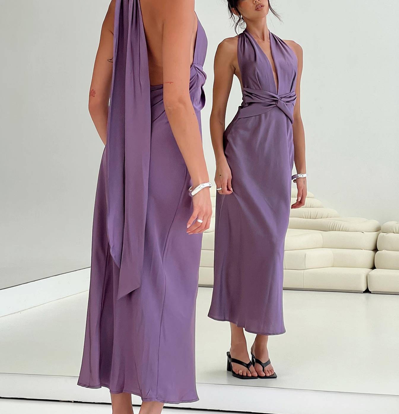 Flawless Satin Maxi Dress for All Occasions for Women