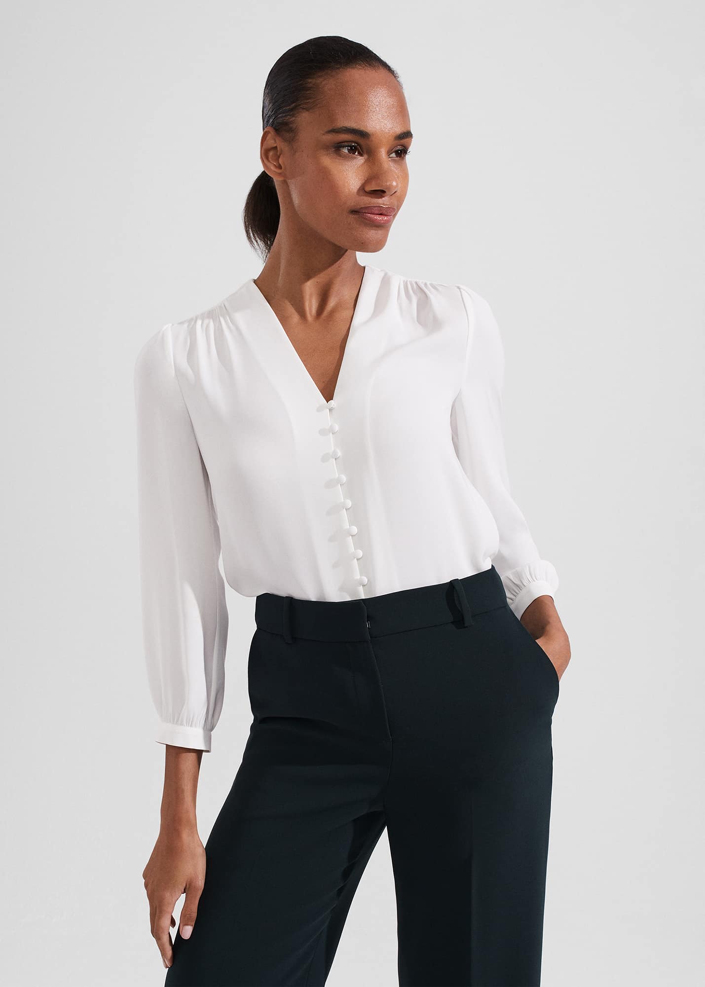 WHITE WOMEN BLOUSE