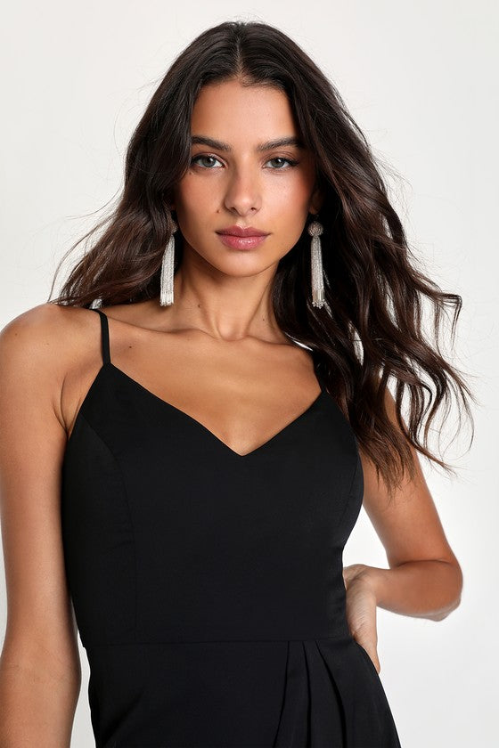 Reinette Black Women's Midi Dress