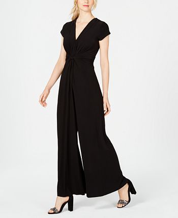 Plunge Twist-Front  Women Jumpsuits