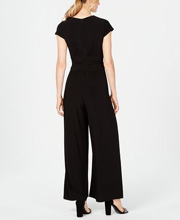 Plunge Twist-Front  Women Jumpsuits