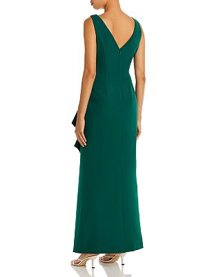 Sleeveless Cascading-Ruffle Gown for women