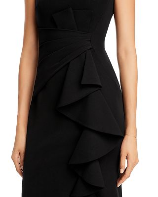 Sleeveless Cascading-Ruffle Gown for women