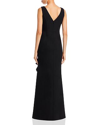 Sleeveless Cascading-Ruffle Gown for women