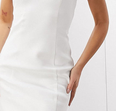 Eden Crepe Square Neck Cami Wedding Dress