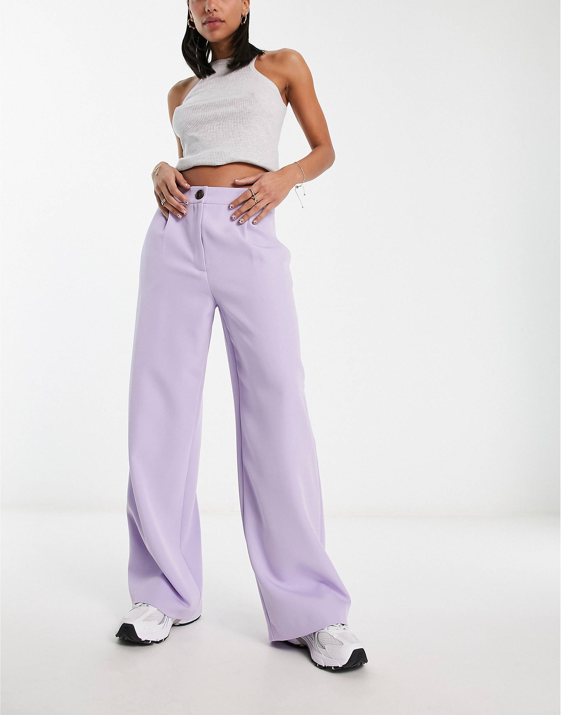 Slouchy dad pants in brown