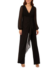 Chiffon-Trim Women's Jersey Jumpsuit