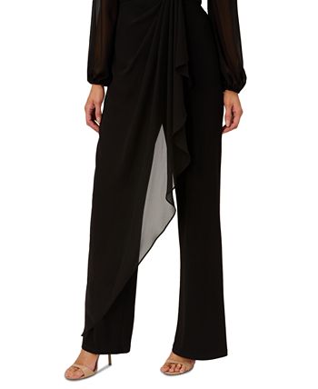 Chiffon-Trim Women's Jersey Jumpsuit