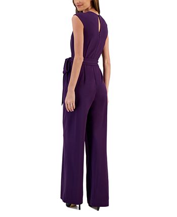 Scuba Crepe Cross-Neck Women's Jumpsuit
