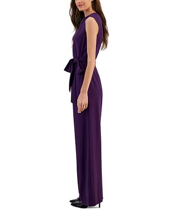Scuba Crepe Cross-Neck Women's Jumpsuit