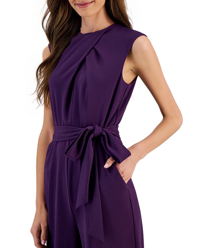 Scuba Crepe Cross-Neck Women's Jumpsuit