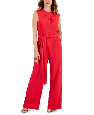 Scuba Crepe Cross-Neck Women's Jumpsuit