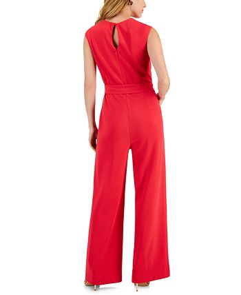 Scuba Crepe Cross-Neck Women's Jumpsuit