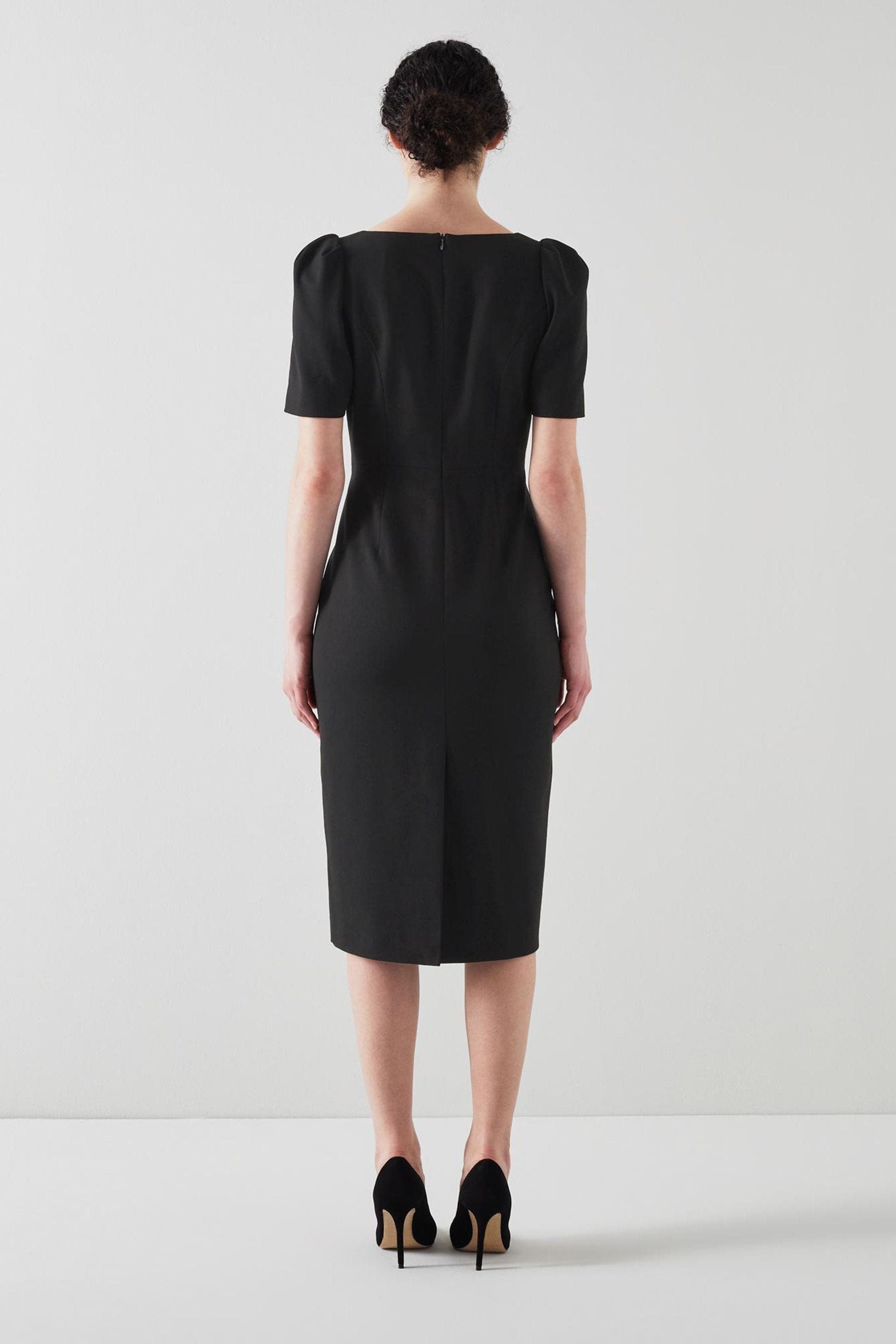 Bennett Folly Crepe Shift Black Women Dress