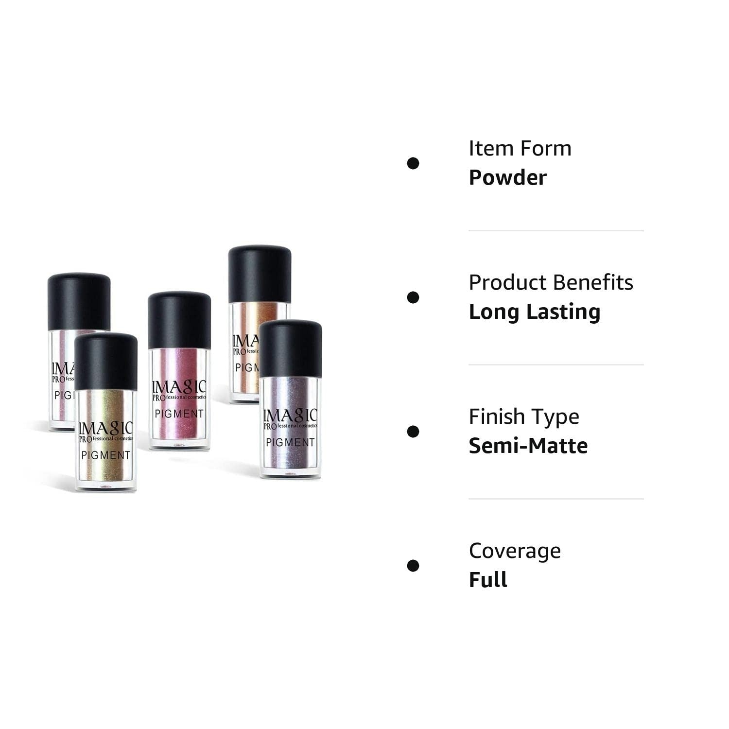 COSLUXE IMAGIC Professional Glitter Eyeshadow Metallic Loose Powder Pigment (P2-P9) - 2