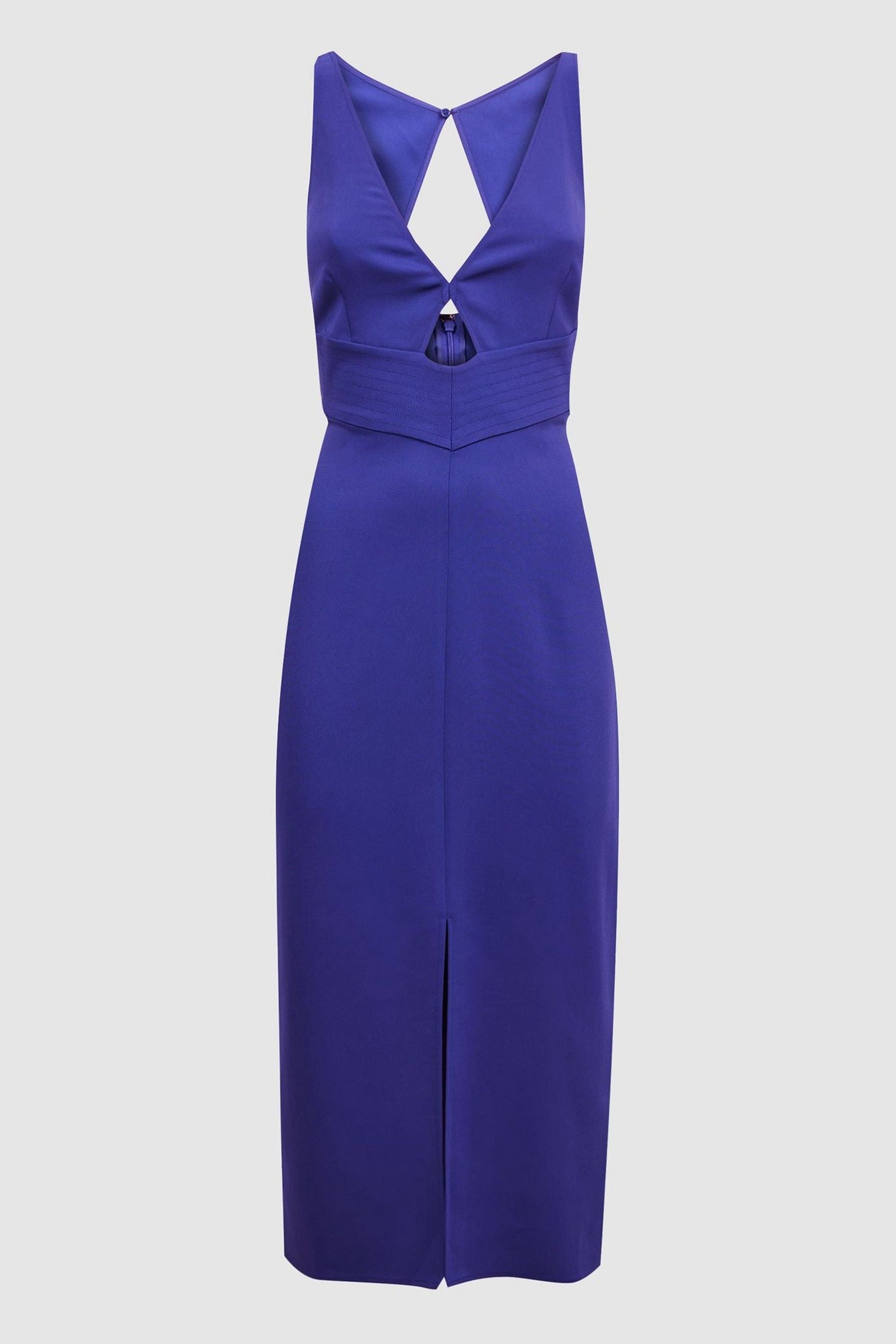 Sleek Bodycon Midi Dress with Cut Out Detail