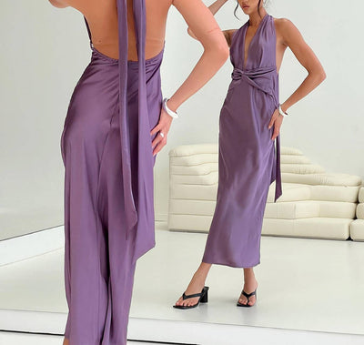 Flawless Satin Maxi Dress for All Occasions for Women