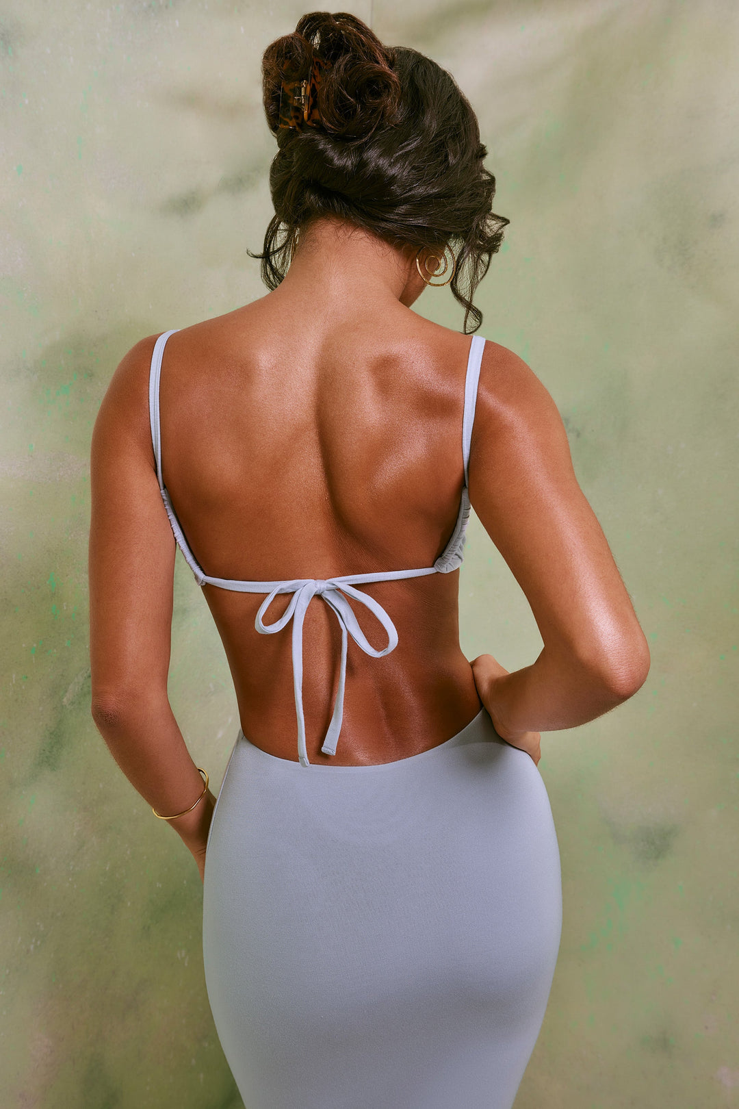 Ruched Cut Out Women's Midi Dress