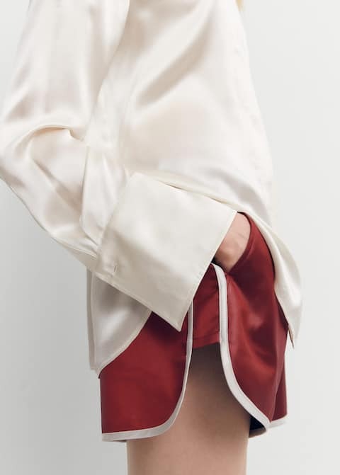 100% Silk Satin shirt For Women