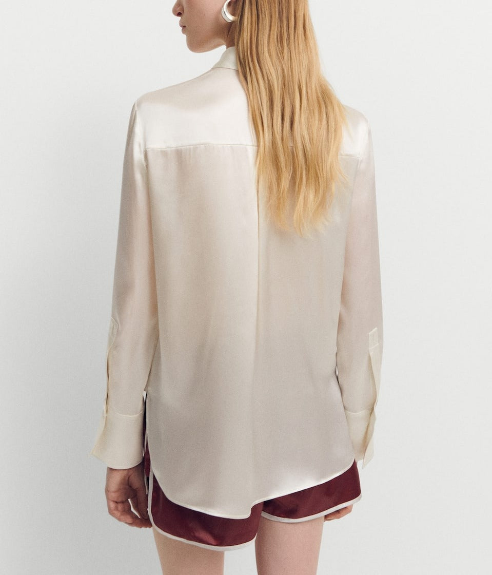 100% Silk Satin shirt For Women