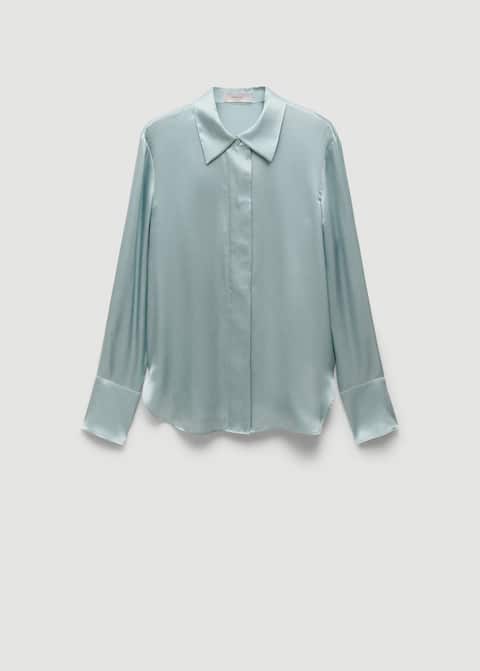 100% Silk Satin shirt For Women
