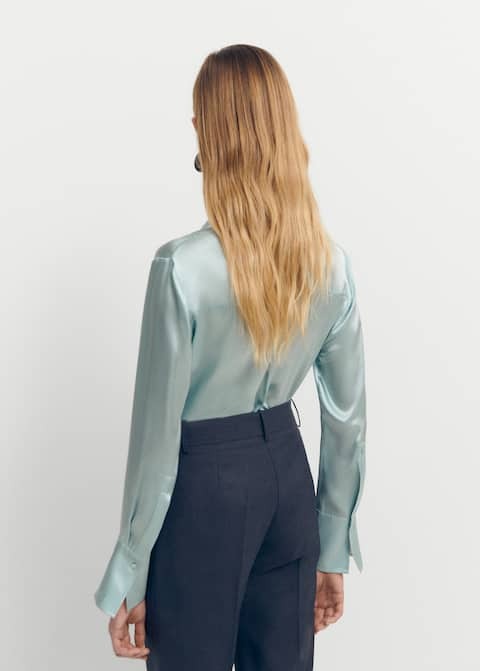 100% Silk Satin shirt For Women