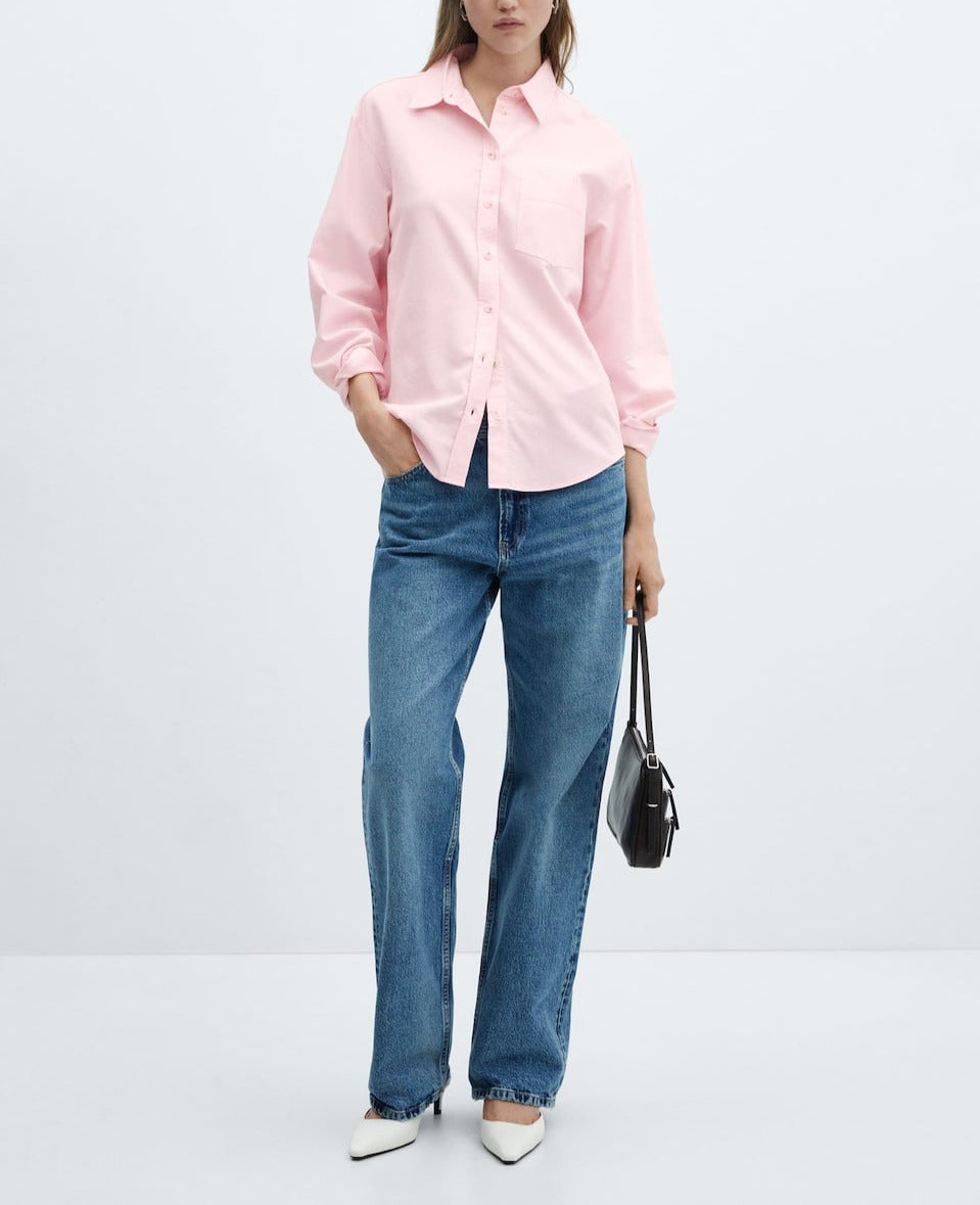 100% cotton pocket shirt for Women