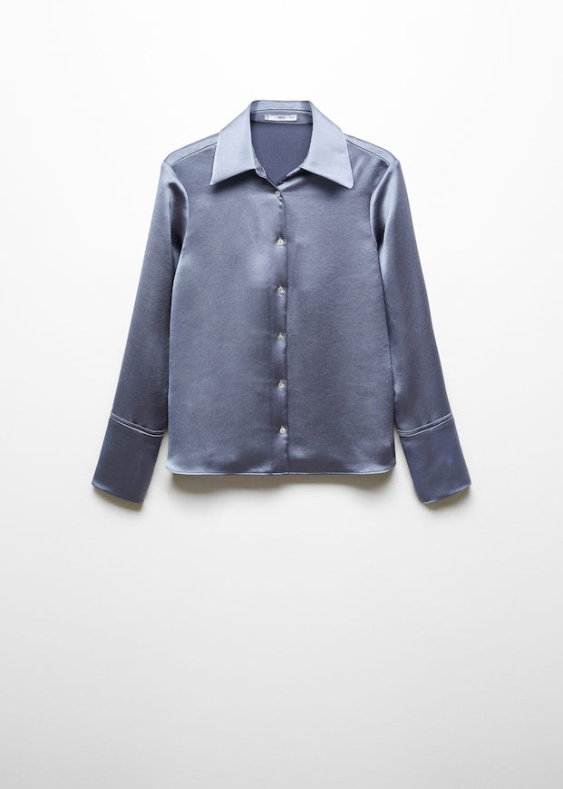 Everyday Satin Buttoned Shirt For Women