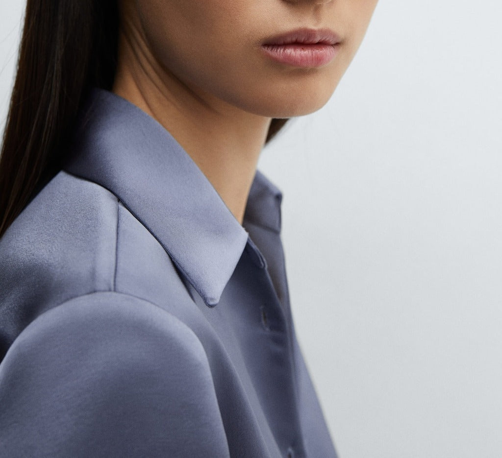 Everyday Satin Buttoned Shirt For Women