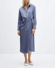 Beautiful Satin shirt dress for Women