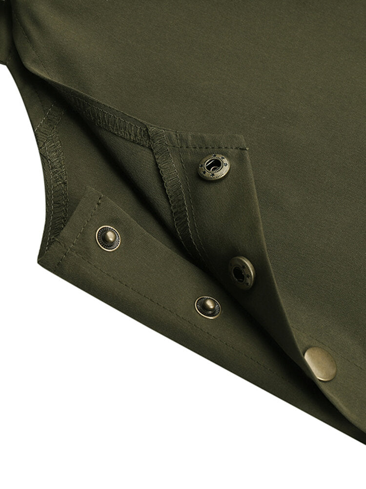 Solid Sleeveless Pocket Casual Dress For Women