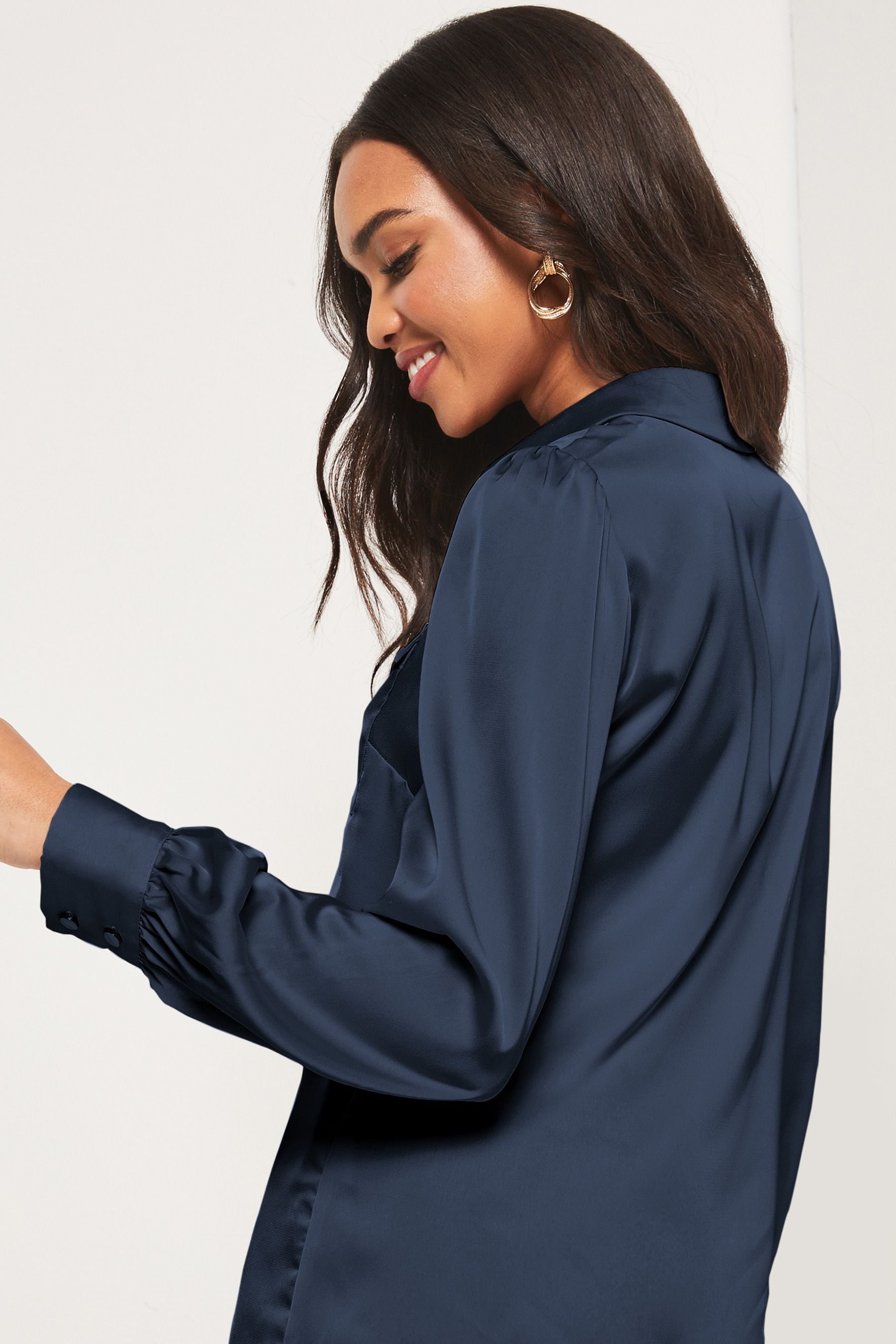 Front Pocket Button Through Women's Shirt