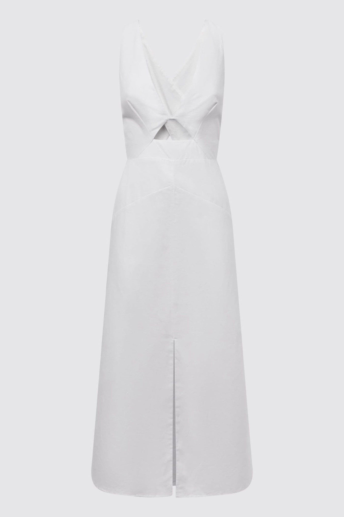 Deep V-neckline Wome Midi Dress