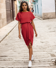 Wrap Blouson Women Dress