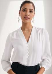 WHITE WOMEN BLOUSE