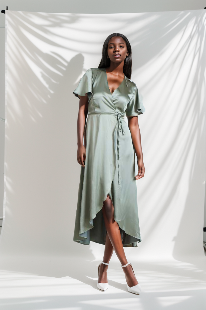 Florence Waterfall Women Midi Dress