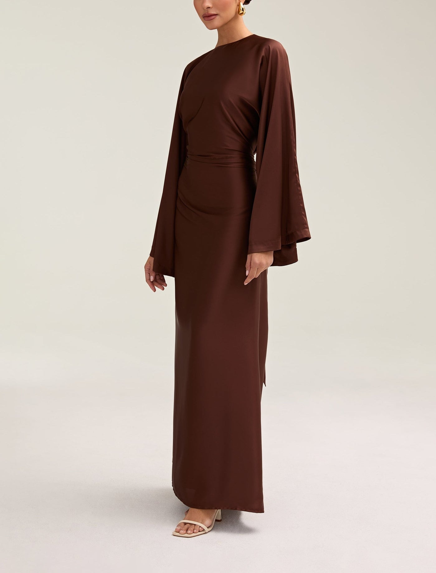 Moontime Modest/Muslim Satin Maxi Dresses For Women