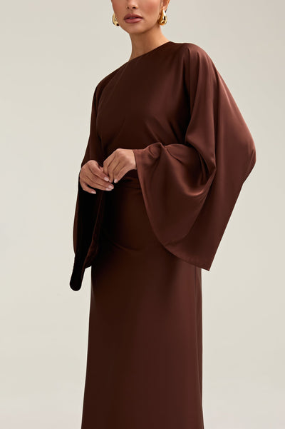 Moontime Modest/Muslim Satin Maxi Dresses For Women