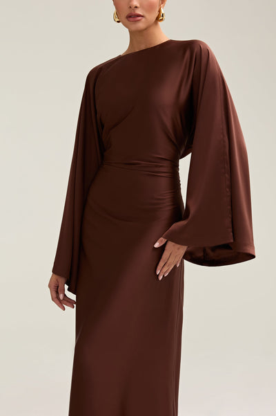 Moontime Modest/Muslim Satin Maxi Dresses For Women
