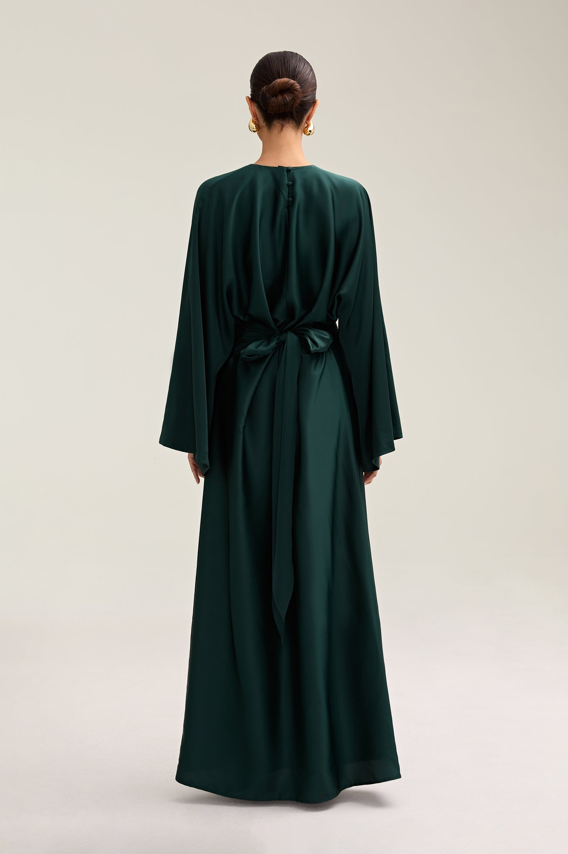 Moontime Modest/Muslim Satin Maxi Dresses For Women