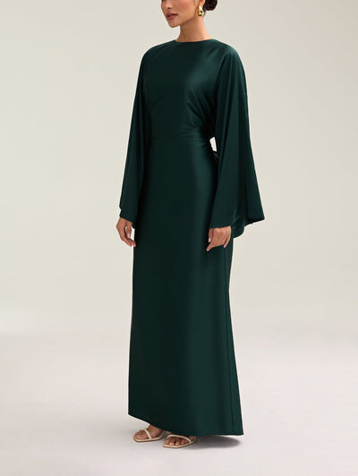 Moontime Modest/Muslim Satin Maxi Dresses For Women