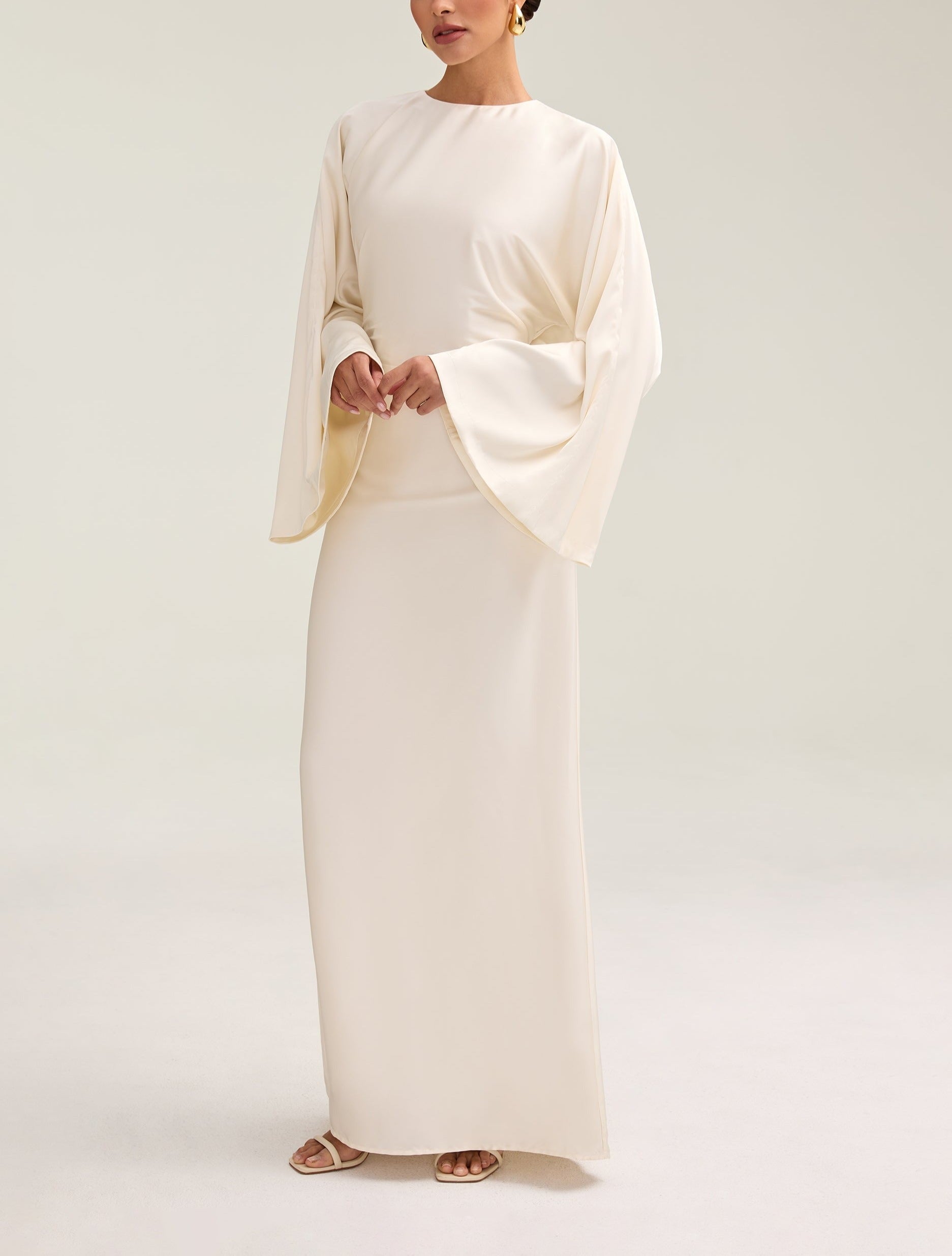 Moontime Modest/Muslim Satin Maxi Dresses For Women