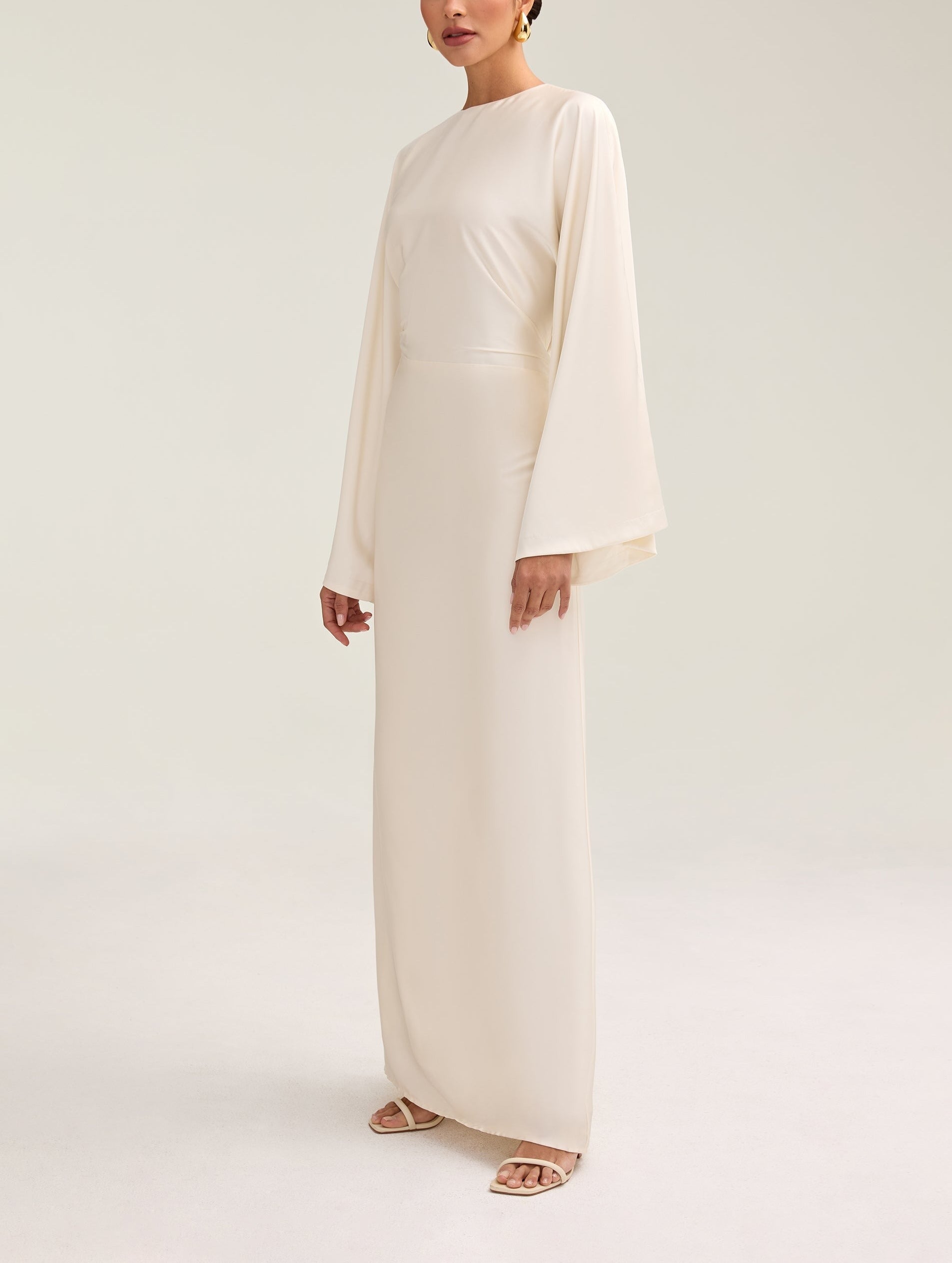 Moontime Modest/Muslim Satin Maxi Dresses For Women