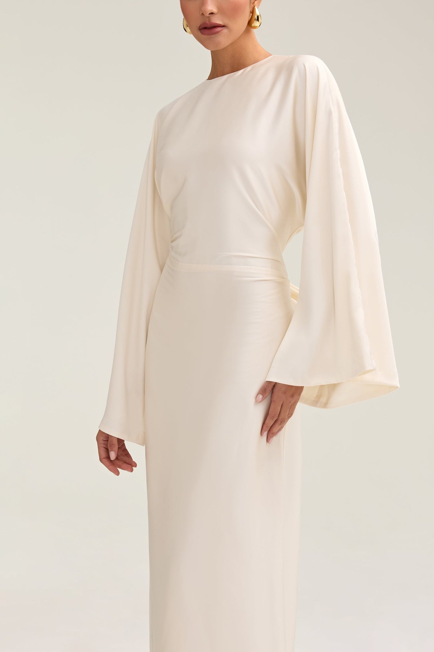 Moontime Modest/Muslim Satin Maxi Dresses For Women