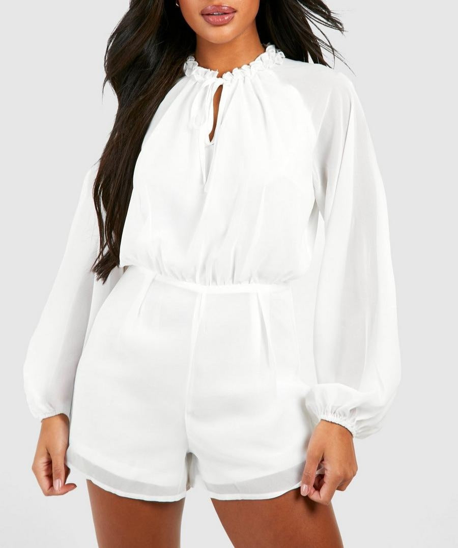 RUFFLE WOMEN'S ROMPER