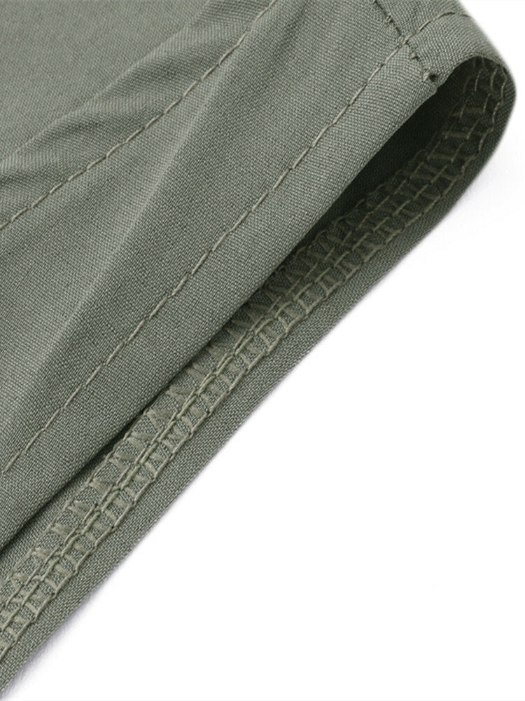 Sleeveless Drawstring Solid Women's Jumpsuits