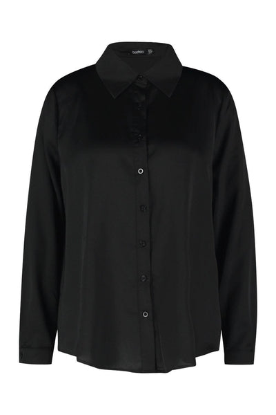 Satin Long Sleeve Women Shirt
